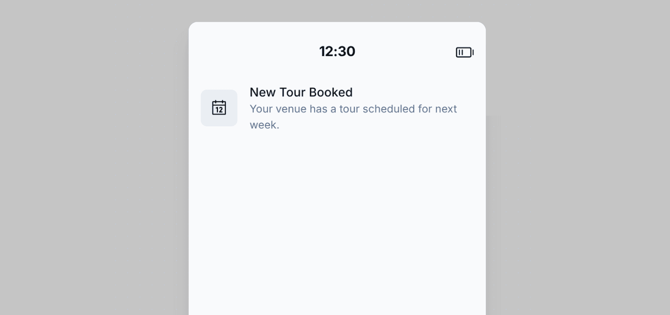 Phone notification screenshot